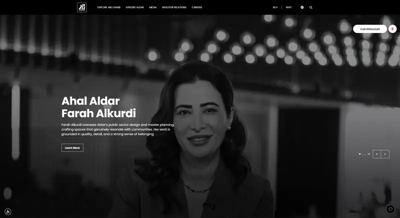 Aldar — website screenshot