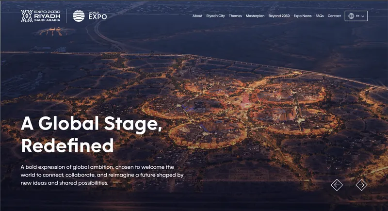 Expo 2030 Riyadh — website screenshot