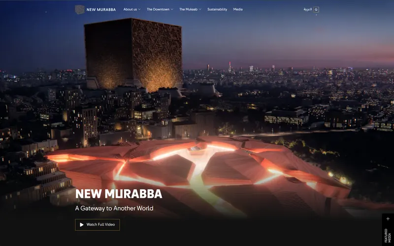 New Murabba — website screenshot